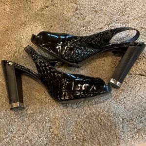 🌷TORY BURCH BLACK HEELS SIZE 8.5